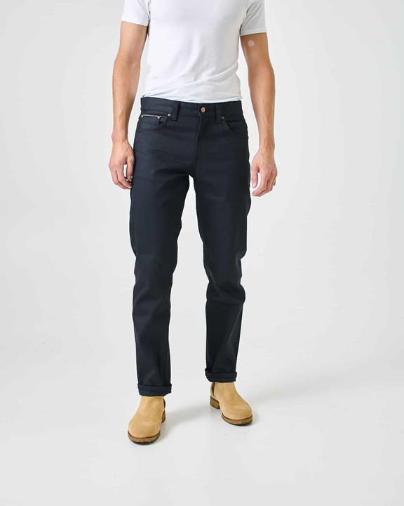Jeans Gritty Jackson Dry Onyx Selvage Blauw via Shop Like You Give a Damn