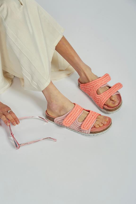 Sandals Rafia Pink 10