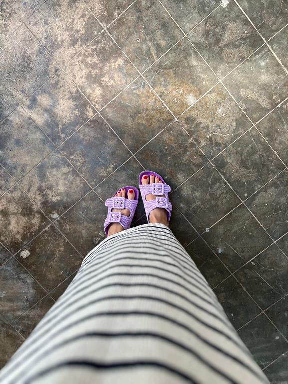 Sandals Rafia Light Purple via Shop Like You Give a Damn