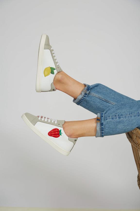 Sneakers Fruit White Beige via Shop Like You Give a Damn