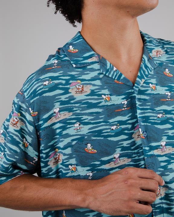 Blauw Pinda's Kust Aloha Shirt 1