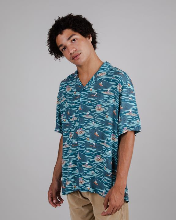Blauw Pinda's Kust Aloha Shirt 2