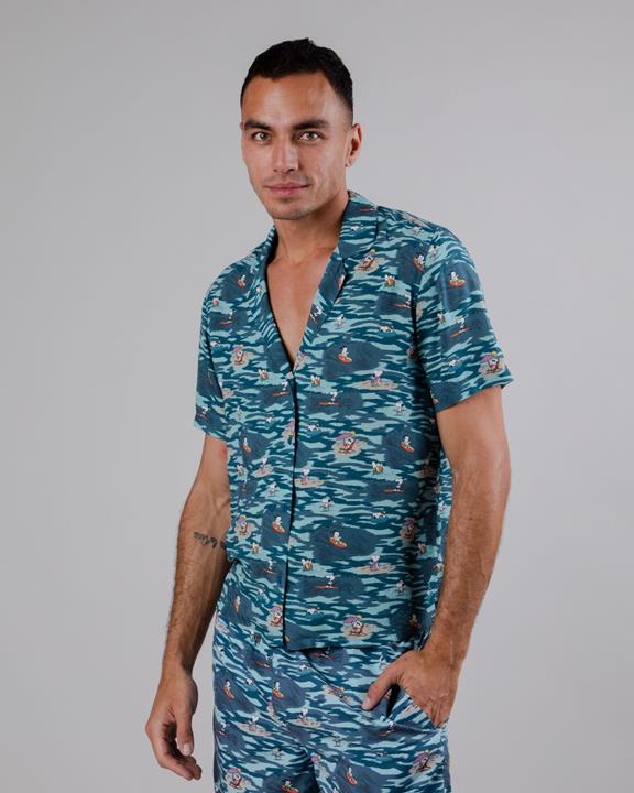 Blauw Pinda's Kust Aloha Shirt 7