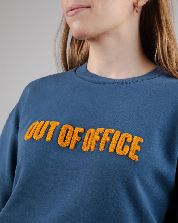 Sweatshirt Out Of Office Indigo Blue 4