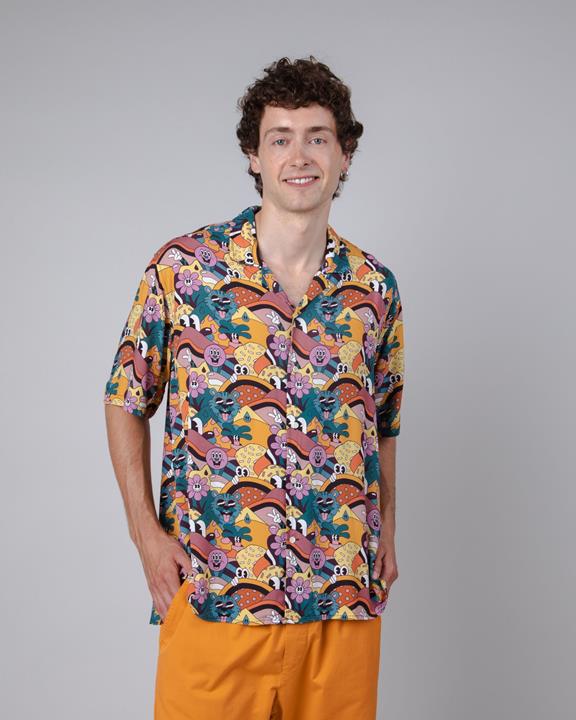 Overhemd Yeye Weller Aloha Geel 2