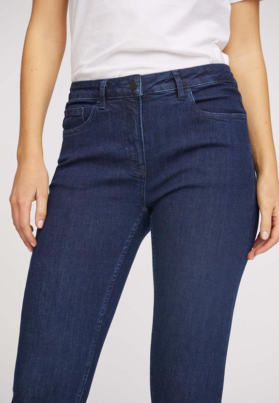 Jeans Laura Slim Middellange Ecolabel Donkerblauw Denim from Shop Like You Give a Damn