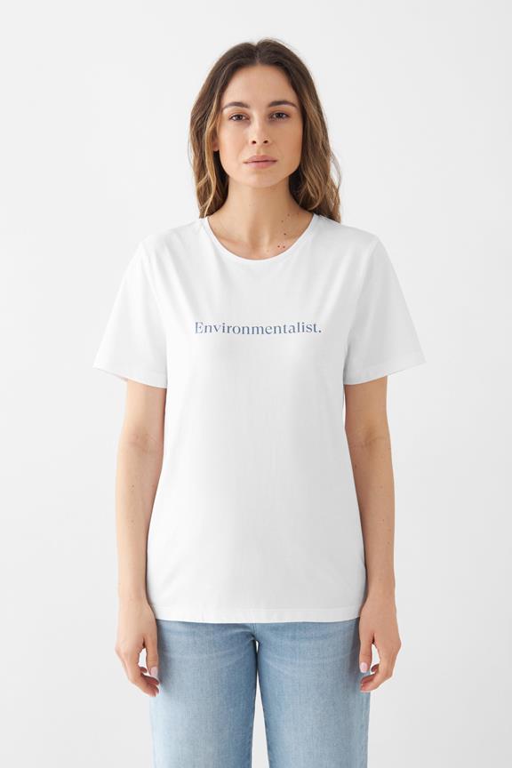 T-Shirt Umweltschützer Weiß 1