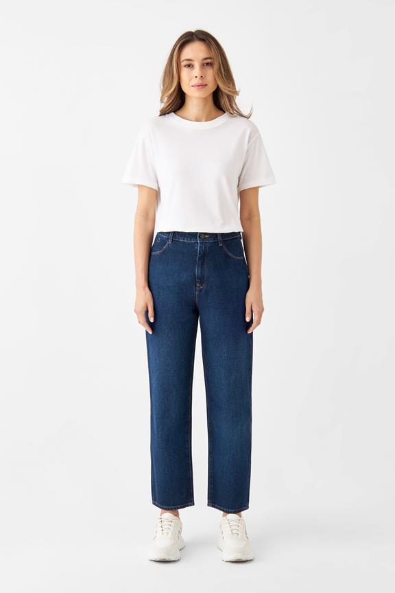 Cropped Jeans Dawn Donkerblauw 1