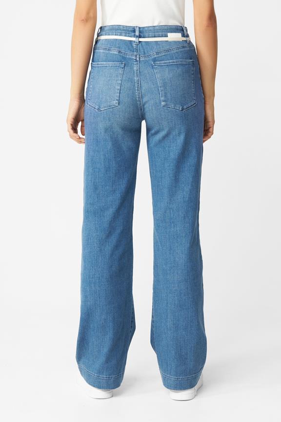 Jeans Flared Dew French Pocket Blau 3