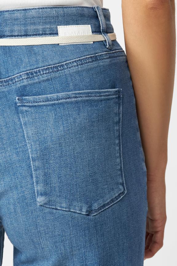 Jeans Flared Dew French Pocket Blauw 5