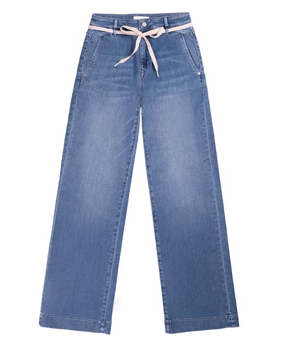 Jeans Flared Dew French Pocket Blauw 6
