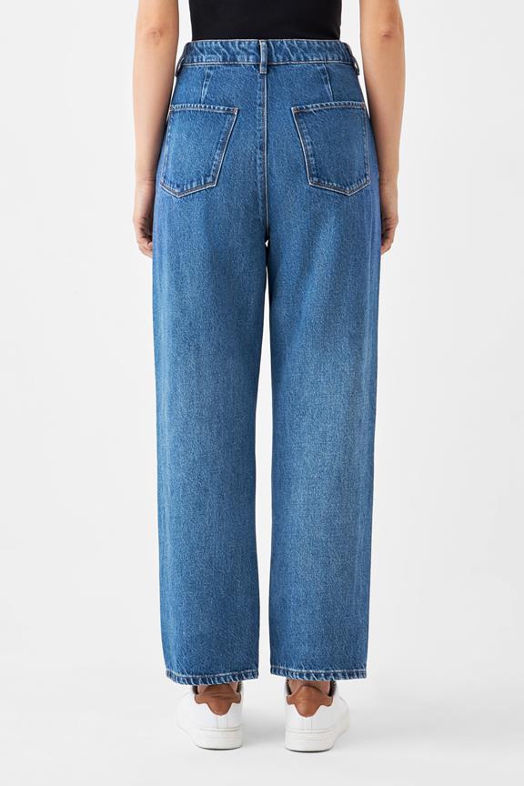 Jeans Wide Straight Non-Stretch Minimal Medium Blue 3