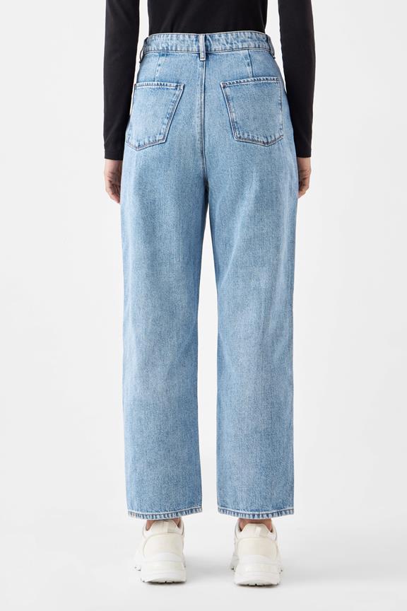 Jeans Wide Straight Non-Stretch Minimal Light Blue 3