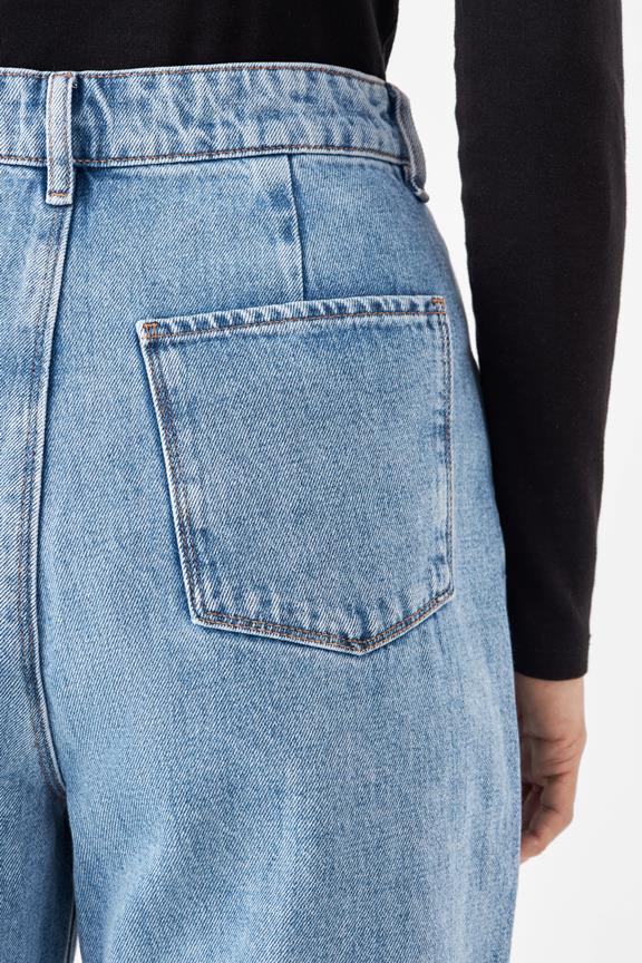 Jeans Wide Straight Non-Stretch Minimal Hellblau 5