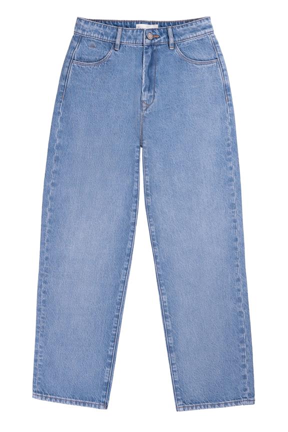 Jeans Wide Straight Non-Stretch Minimal Light Blue 6