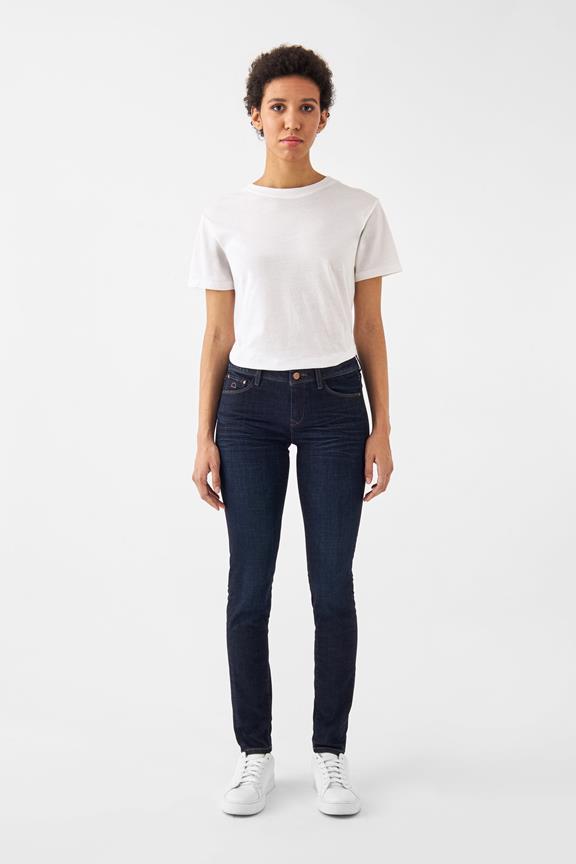 Jeans Mid Sun Slim Comfort Stretch Basic Dark Blue 1