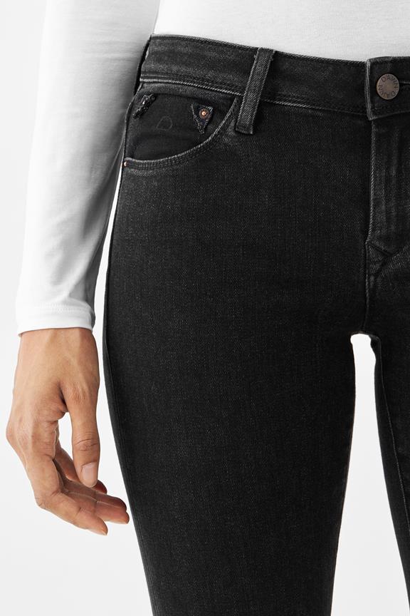 Jeans Mid Sun Slim Comfort Stretch Denim Zwart 4