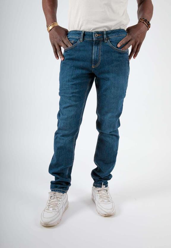Jeans Regular Fit Lars 7 Zakken Mid Indigo Blauw 1