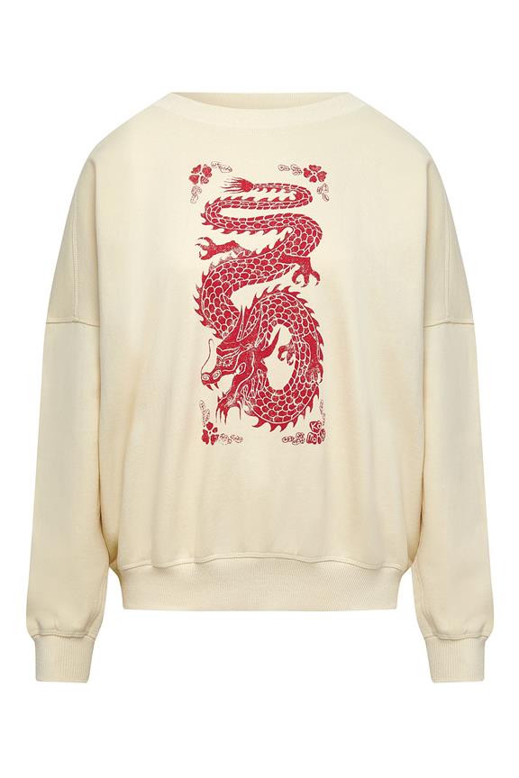 Sweatshirt Dragon Cream 2