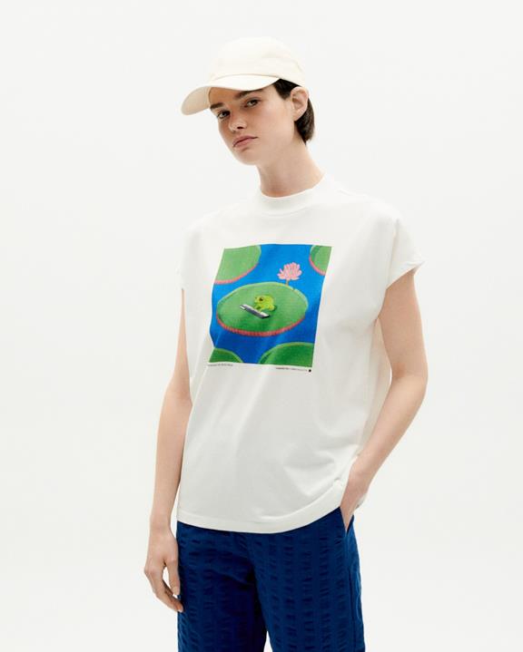 T-Shirt Frog Volta White via Shop Like You Give a Damn