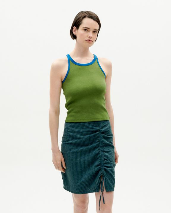 Top Harriet Contrast Green from Shop Like You Give a Damn