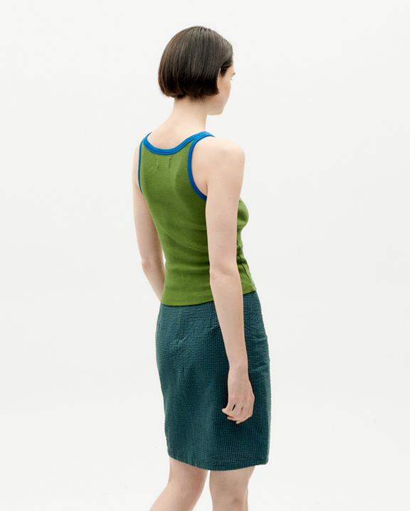Top Harriet Contrast Green from Shop Like You Give a Damn