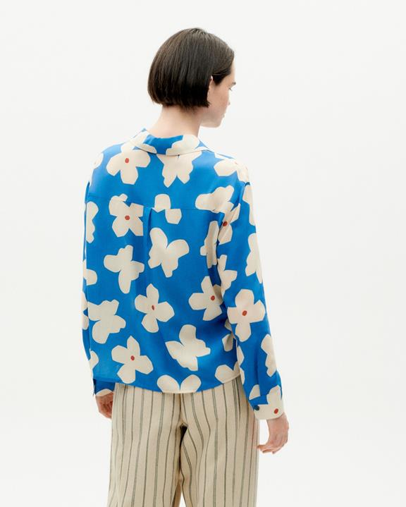 Blouse Kati Butterfly Flower Blue from Shop Like You Give a Damn