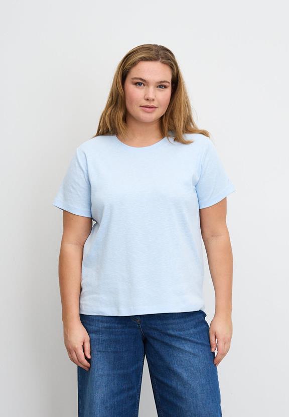 T-Shirt Amanda Ss Ijswaterblauw via Shop Like You Give a Damn