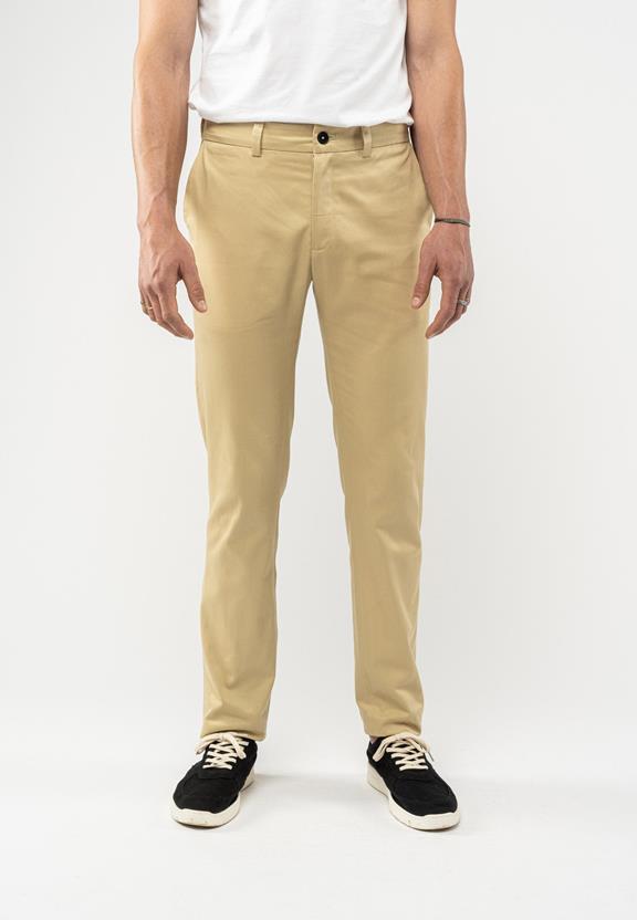 Chinos Pooja Regular Fit Beige via Shop Like You Give a Damn
