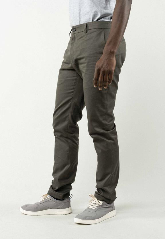 Chinos Pooja Regular Fit Dark Olive from Shop Like You Give a Damn