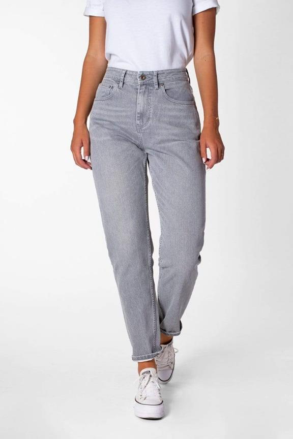 Jeans Nora Loose Tapered Lichtgrijs 1