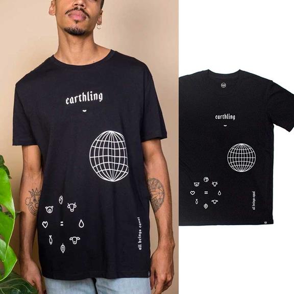 T-Shirt Earthing Zwart 1