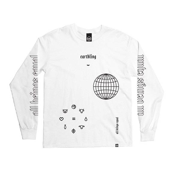 T-Shirt Long Sleeve Earthling White 4