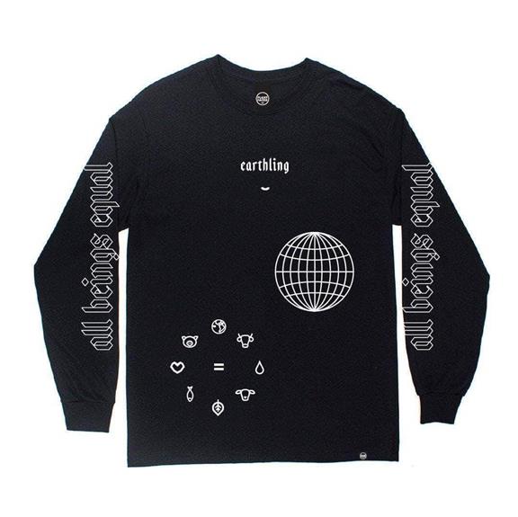 T-Shirt Long Sleeve Earthling Black 3