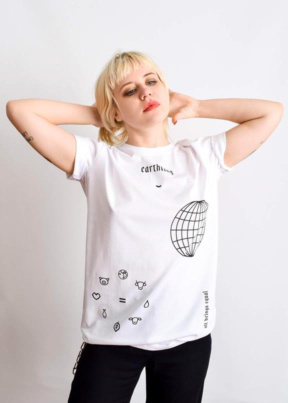 T-Shirt Earthling Wit 4