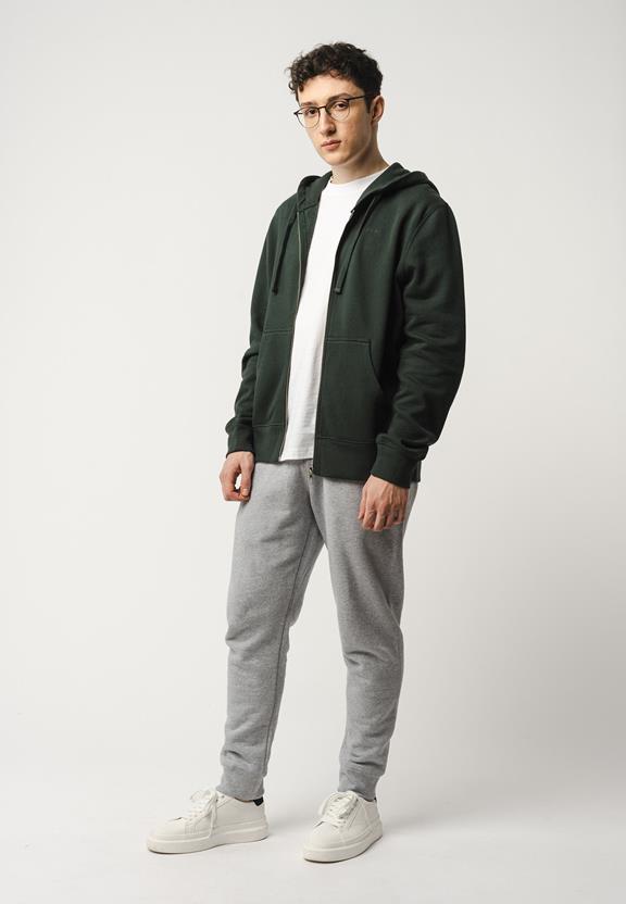 Zip-Up Hoodie Devadas Dark Green from Shop Like You Give a Damn