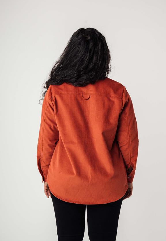 Overshirt Jiya Corduroy Brick Red from Shop Like You Give a Damn