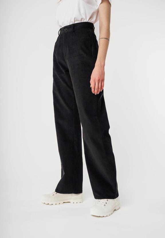 Pants Oorja High Waist Corduroy Black from Shop Like You Give a Damn