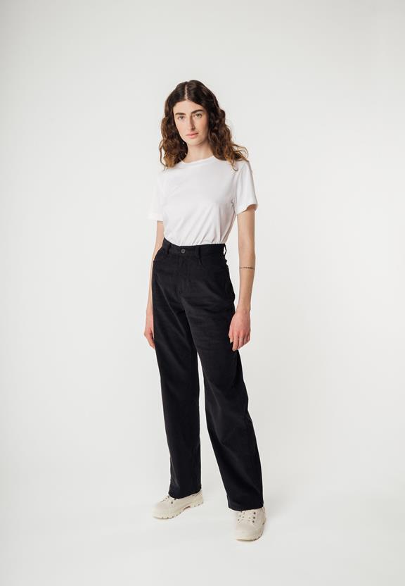 Pants Oorja High Waist Corduroy Black from Shop Like You Give a Damn