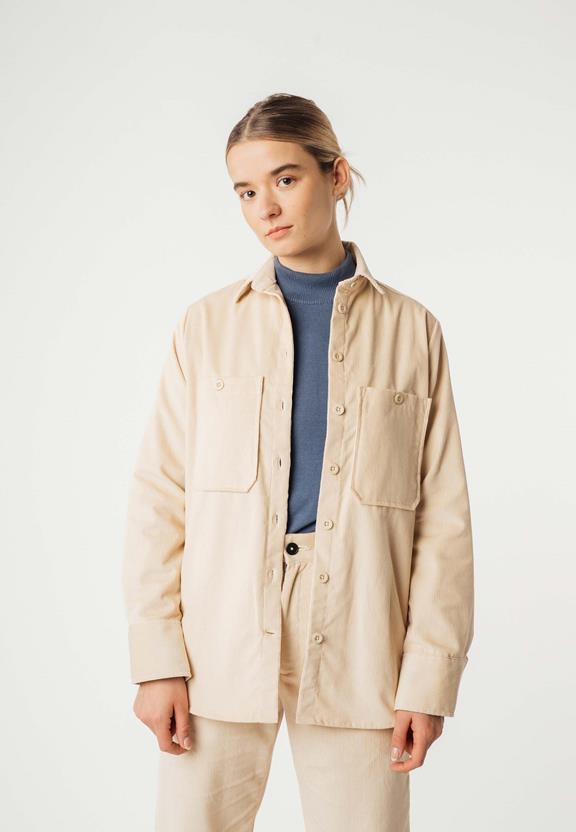 Overshirt Jiya Corduroy Amandel from Shop Like You Give a Damn