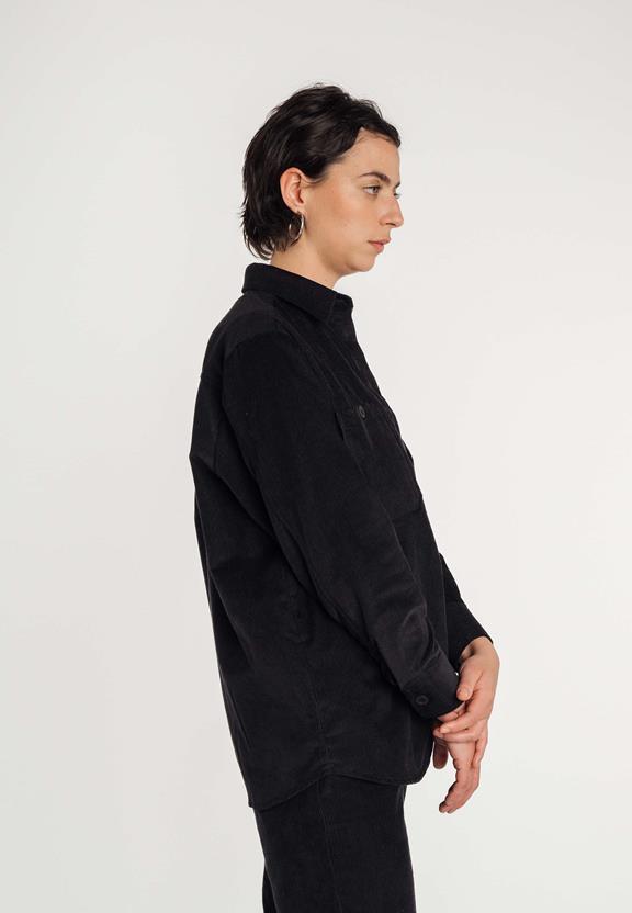 Overshirt Jiya Corduroy Black from Shop Like You Give a Damn