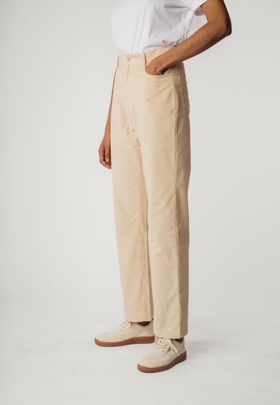 Pants Oorja High Waist Corduroy Almond from Shop Like You Give a Damn