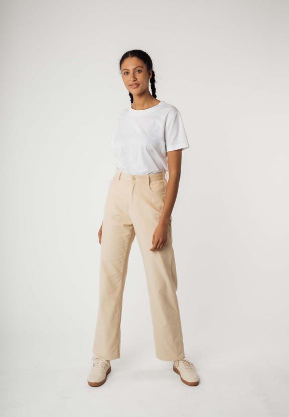 Pants Oorja High Waist Corduroy Almond from Shop Like You Give a Damn