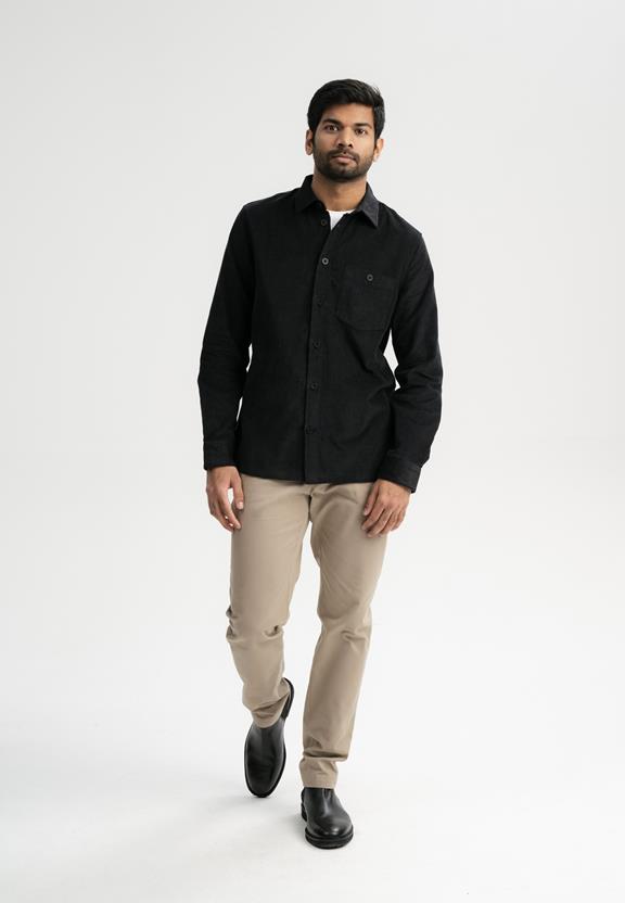 Shirt Nimit Corduroy Black from Shop Like You Give a Damn