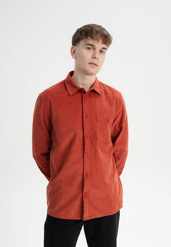 Shirt Nimit Corduroy Red from Shop Like You Give a Damn