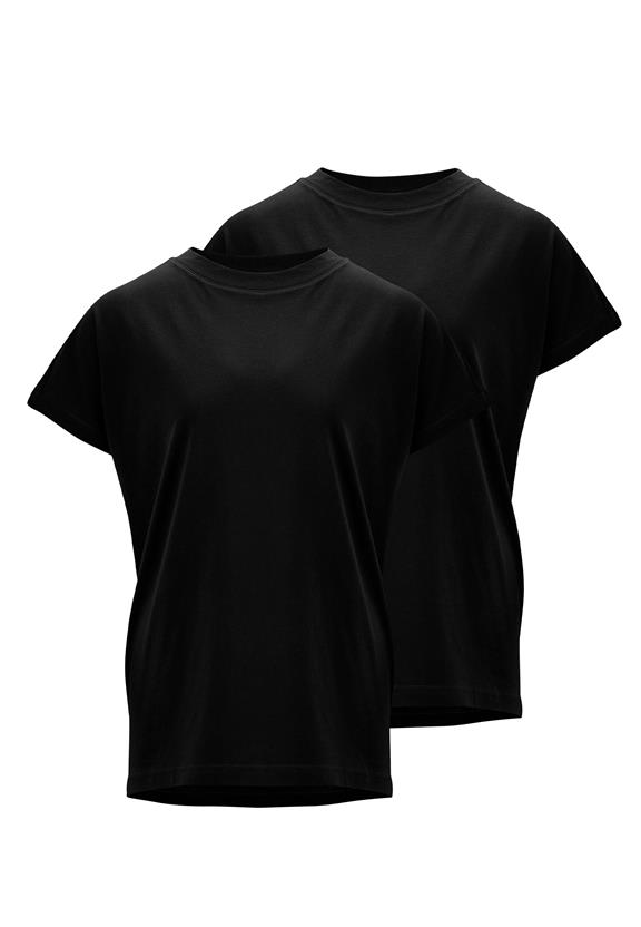 Multipack T-Shirt Madhu Zwart (2) via Shop Like You Give a Damn