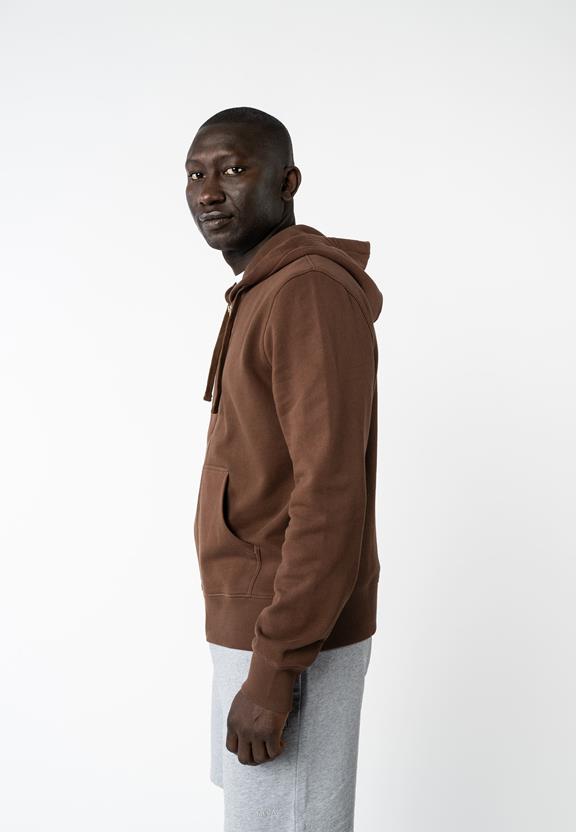 Zip-Up Hoodie Devadas Brown from Shop Like You Give a Damn