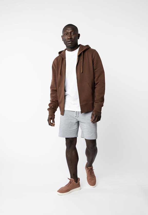 Zip-Up Hoodie Devadas Brown from Shop Like You Give a Damn