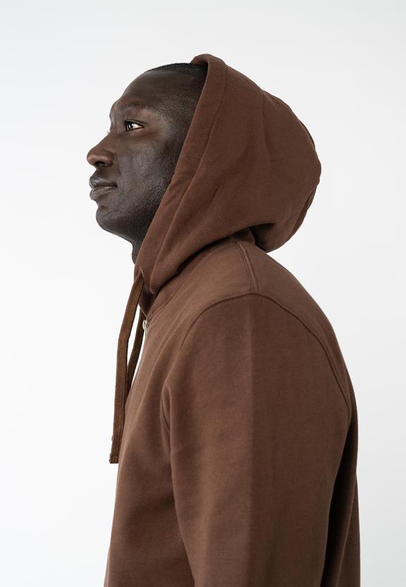 Zip-Up Hoodie Devadas Brown from Shop Like You Give a Damn