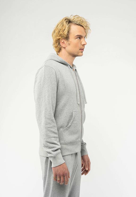 Zip-Up Hoodie Devadas Grey from Shop Like You Give a Damn